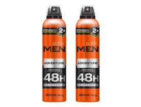 Kit 2 Desodorante Aerosol Men Adventure Soffie - 300ml | New Old Man